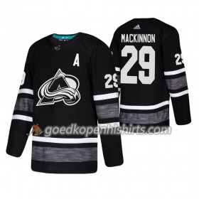 Colorado Avalanche Nathan MacKinnon 29 2019 All-Star Adidas Zwart Authentic Shirt - Mannen